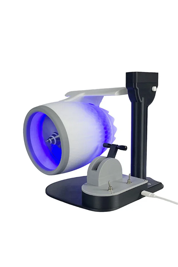 Jet Motor Tasarımlı RGB Hava Nemlendirici Fan USB Masaüstü Buhar Makinesi